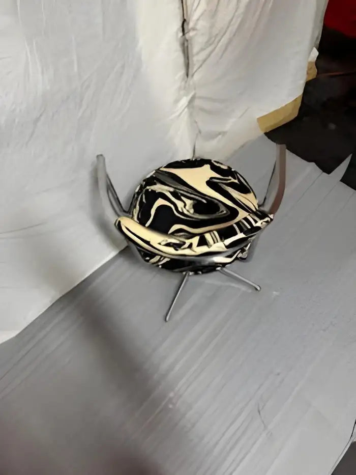 Vintage chrome swivel chair