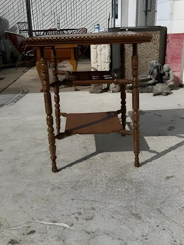 Vintage square barley twist style table