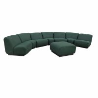 180 inch 8 piece sectional sofa green modular Metro Retro Furniture