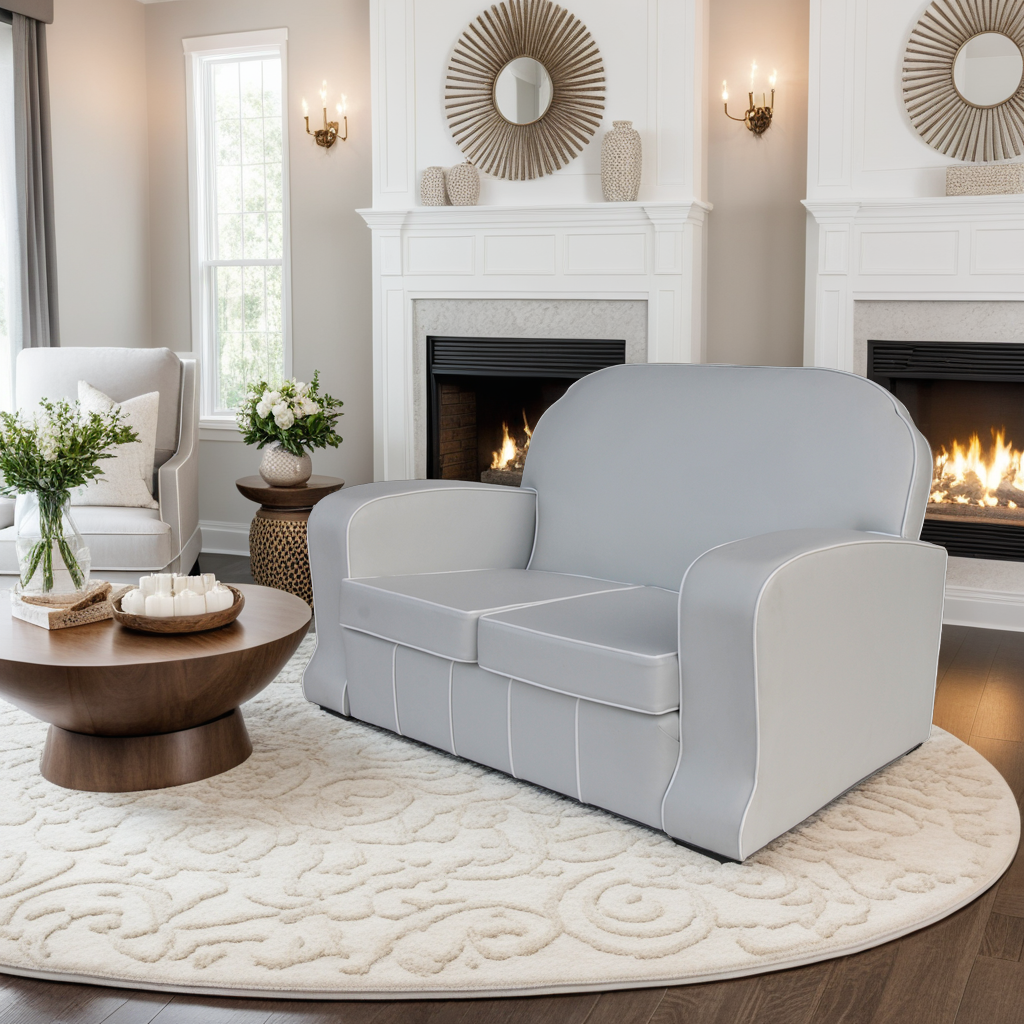 1930s Art Deco Style Loveseat Settee Sofa Couch | Metro Retro Furniture