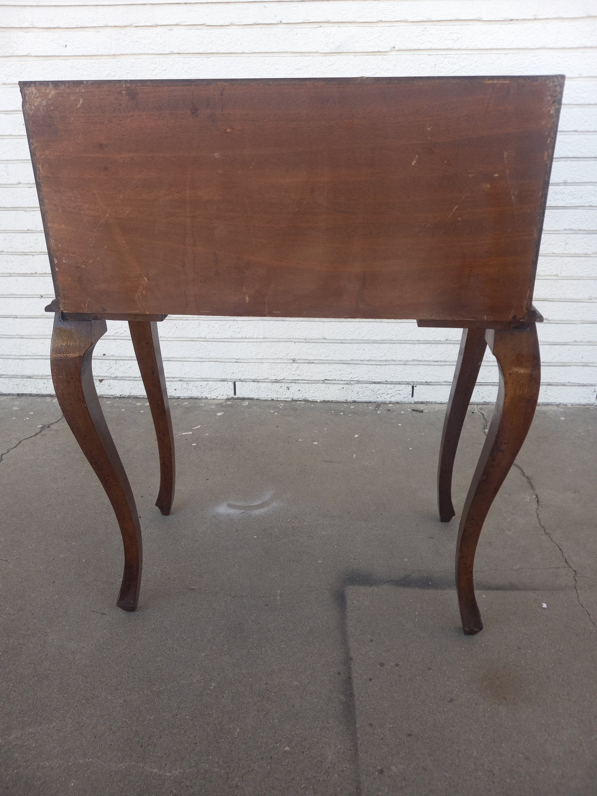 French Provincial Burl Walnut w/ Inlay Drop Front Desk