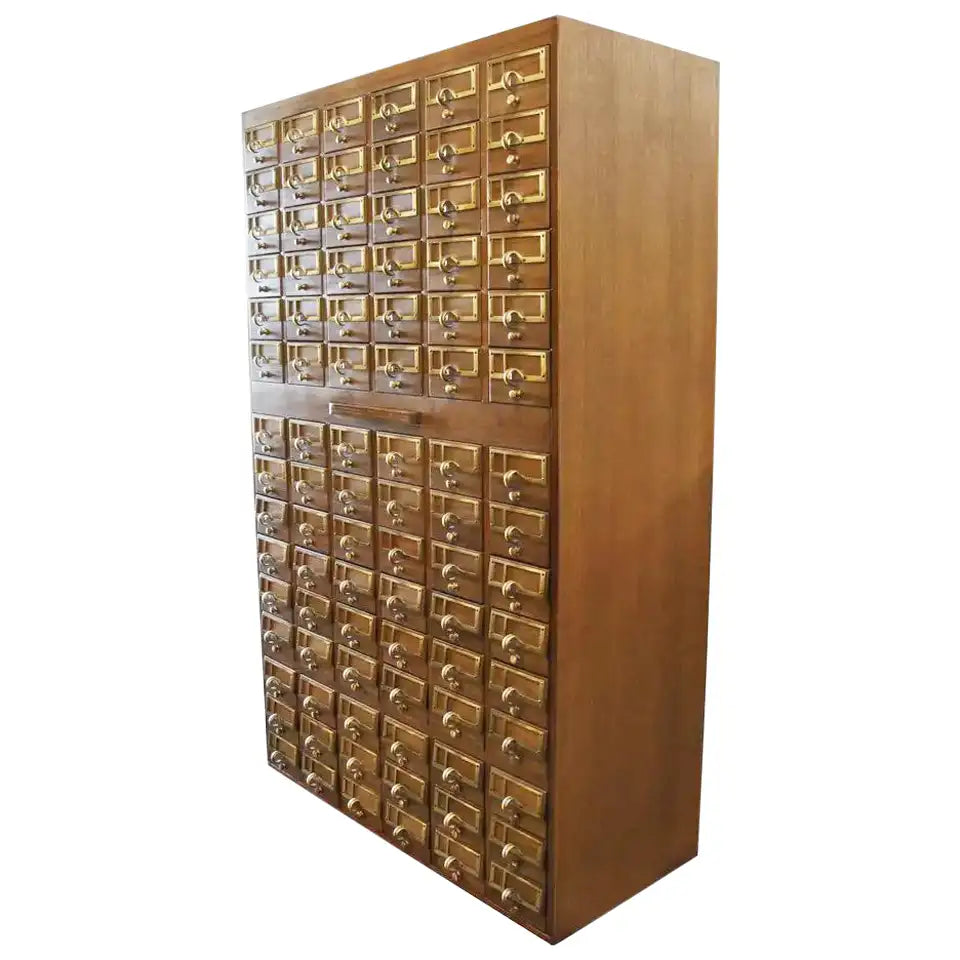 90 Drawer Vintage Library Card Catalogue Metro Retro Furniture