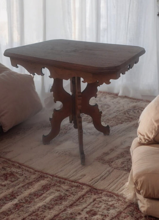 Antique Eastlake pedestal base side table