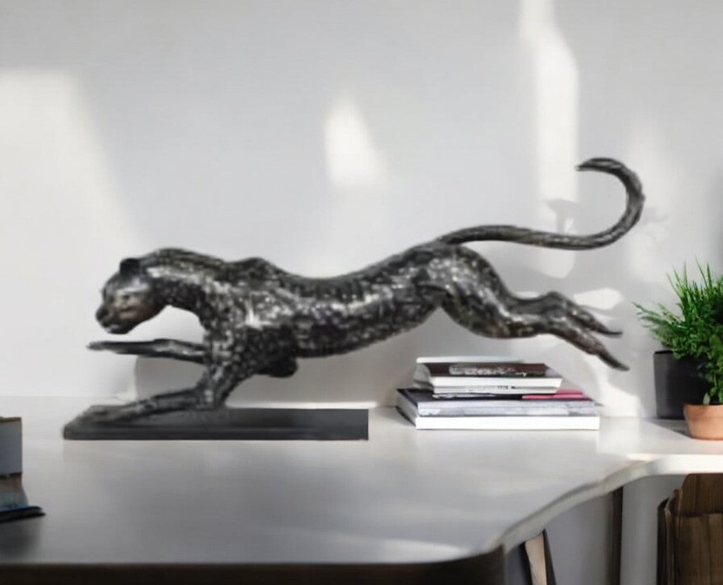 42″ Metal Running Cheetah