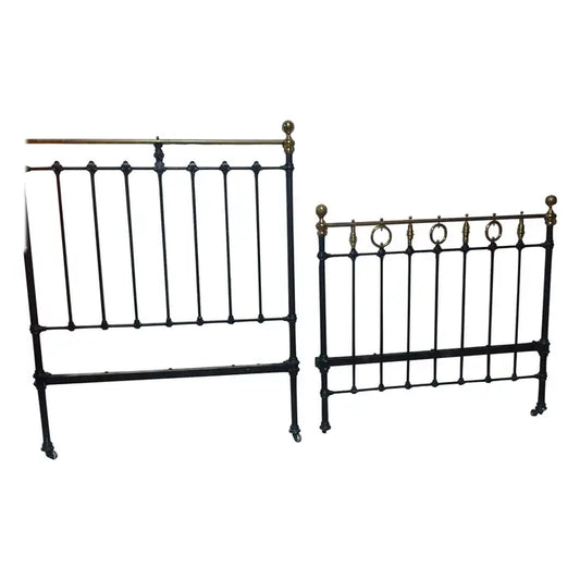 Modern steel headboard with minimalist metal frame