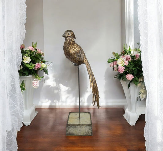 5FT Sergio Bustamante pheasant sculpture