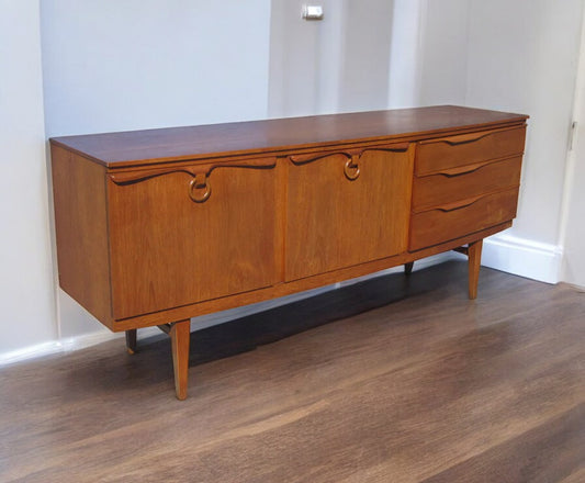 6 ft vintage Danish teak credenza with clean lines MR14163