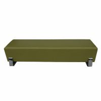 70.5 inch modern green bench minimalist seating Metro Retro Furniture
