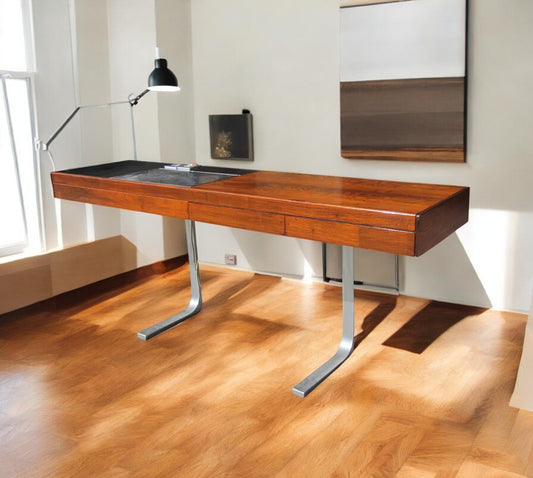 72″ Vintage Rosewood Console Robert Heritage (MR14321)