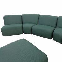 Green contemporary sectional sofa Metro Retro Furniture