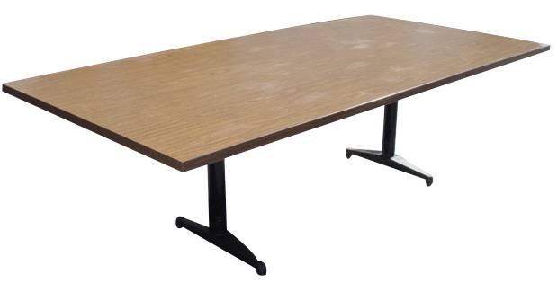 8` Walnut Laminate Conference Work Table
