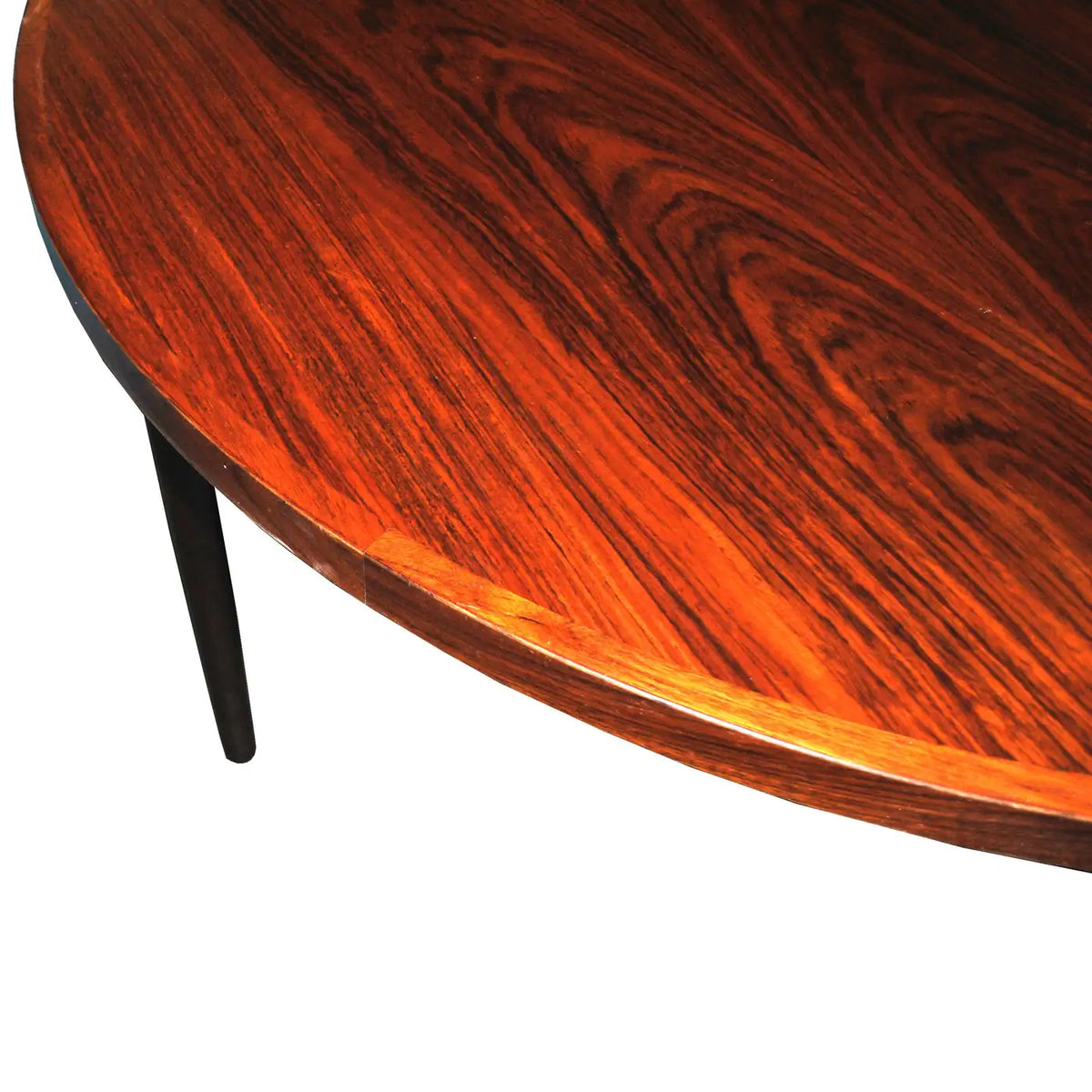 Revolving Table Model 51″ Danish Midcentury Modern Rosewood Revolving Table | Metro Retro ...