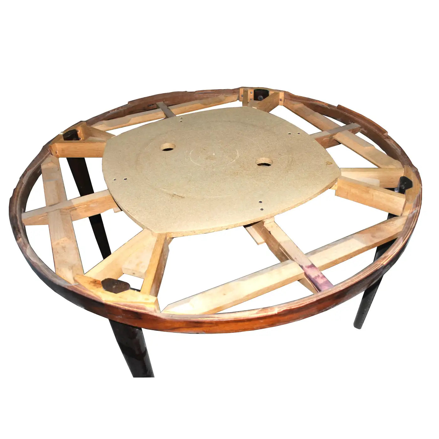 51″ Danish Midcentury Modern Rosewood Revolving Table