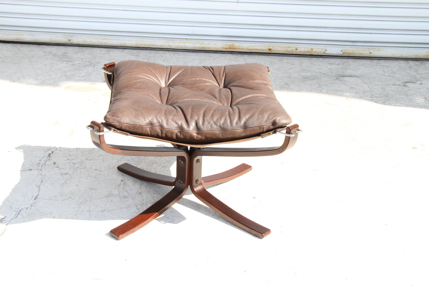 Vintage FALCON low back lounge chair with ottoman