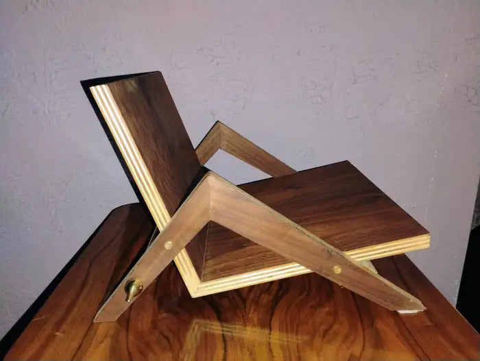 Vintage rosewood tabletop display stand