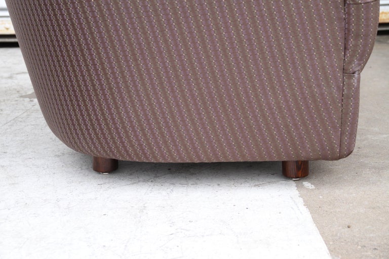 Iconic barrel lounge chair by Ward Bennett