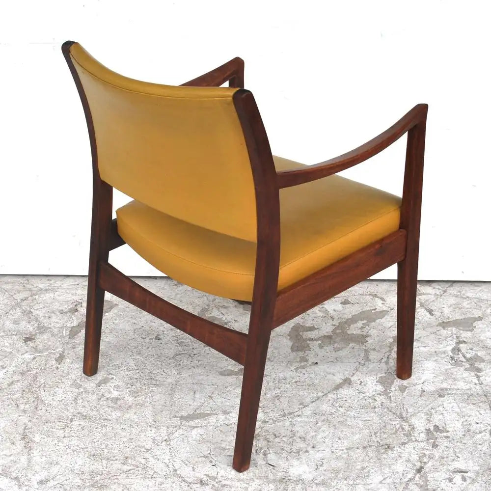Classic American modernist walnut chair