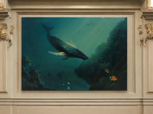 Anthony Casay signed marine life painting