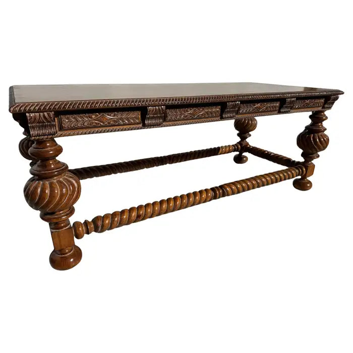 Baroque style barley twist desk
