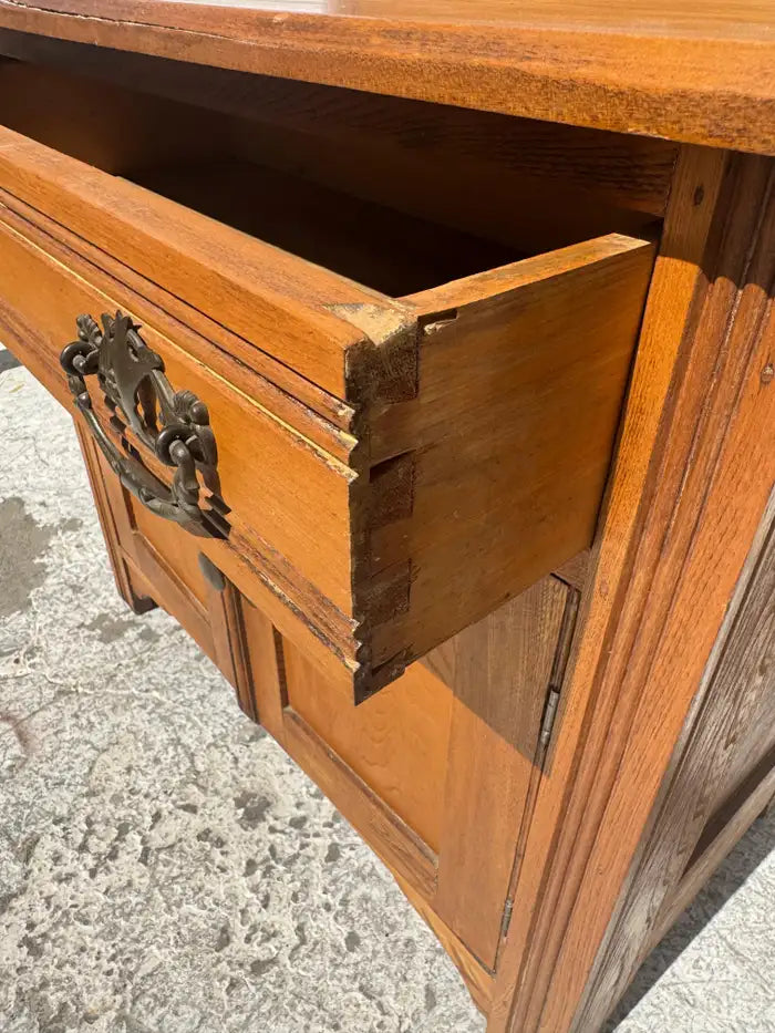 antique marble top washstand wood carved design