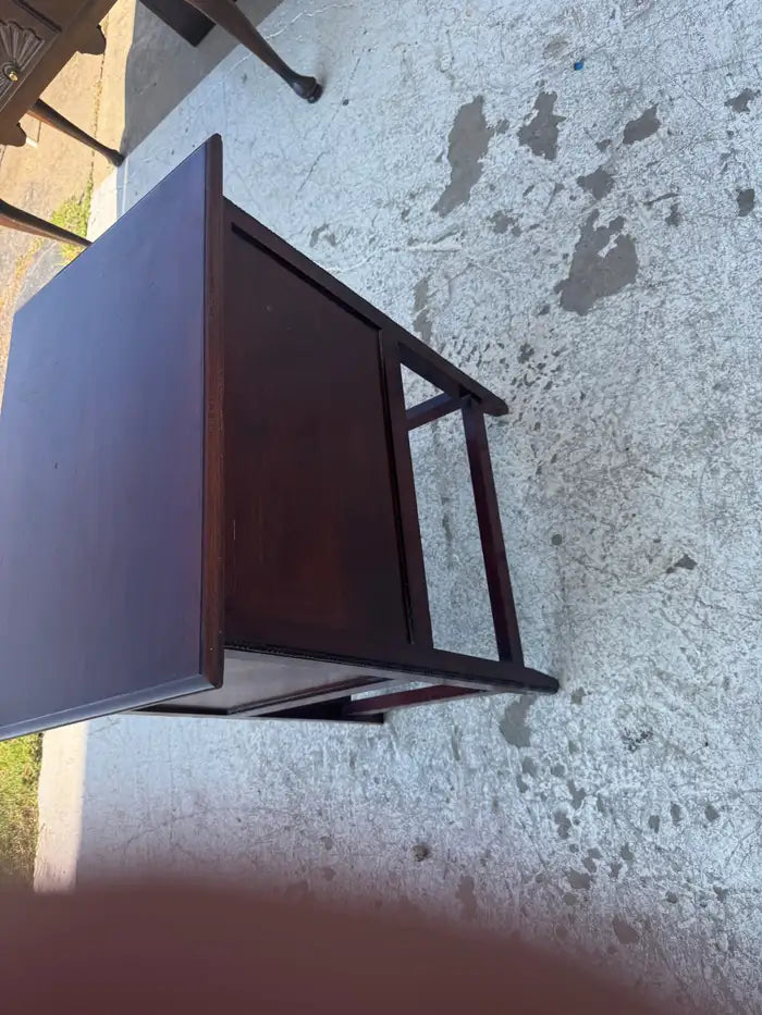 Antique drop-front smoking cabinet for traditional interiors