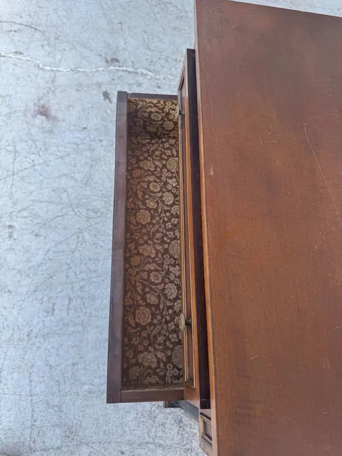 Italian Empire bedside table with natural marble surface