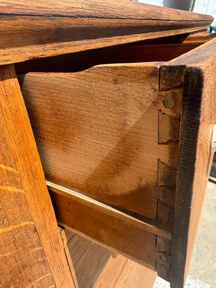 tiger oak sideboard vintage dining furniture