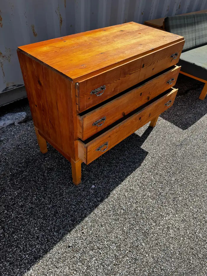 Rustic farmhouse pine dresser Scandinavian style