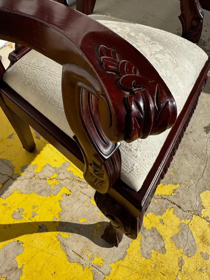 Classic ball and claw foot armchair