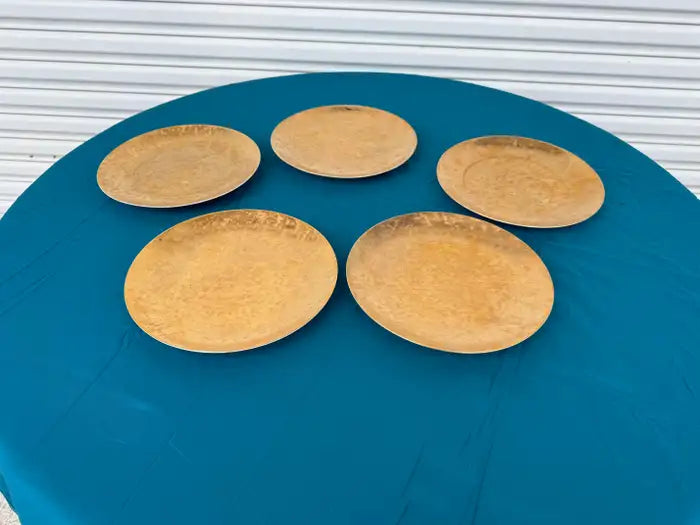 vintage gilt porcelain plates classical motif dining set