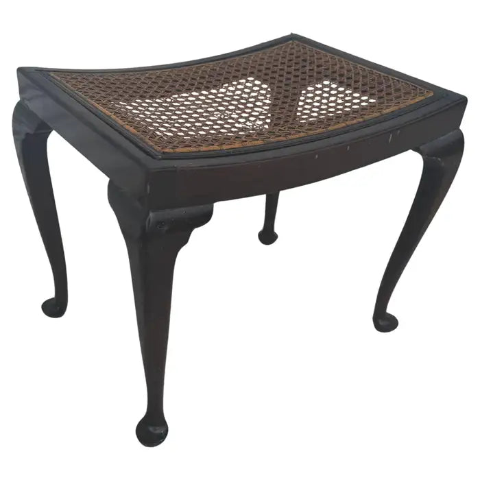 Antique walnut Queen Anne stool