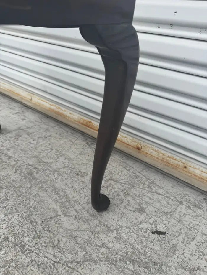 Antique wooden vanity stool