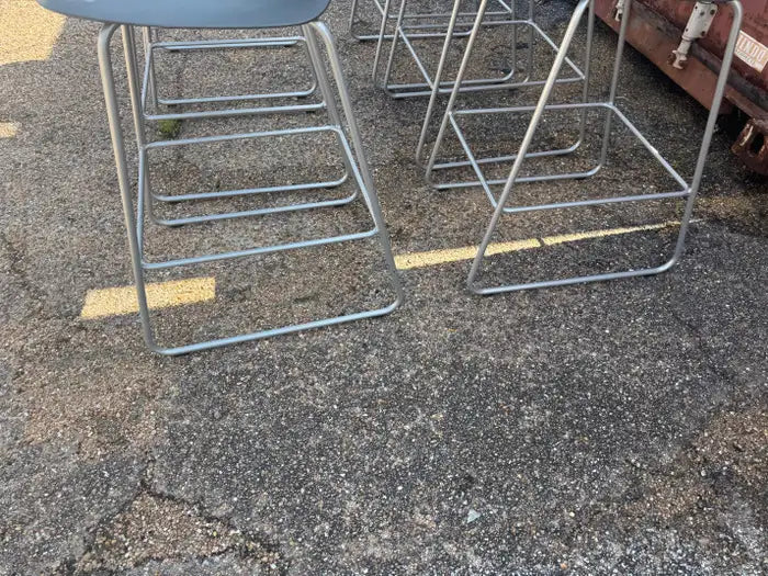 High-end modern seating with polished chrome base