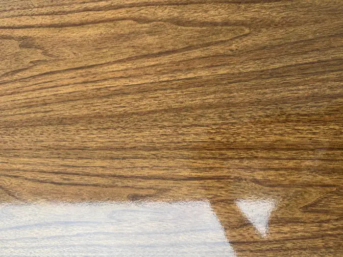 Executive boardroom table with elegant wood grain surface