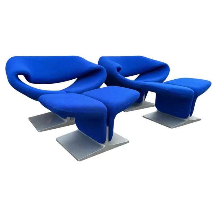 Artifort modern sculptural ribbon chair set