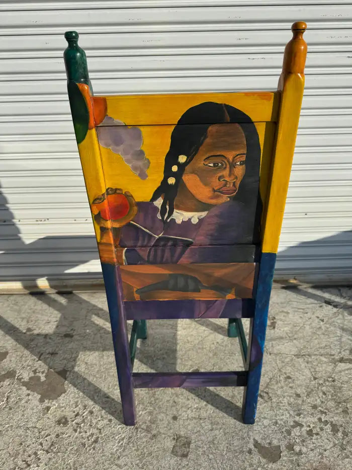 Decorative painted side chairs