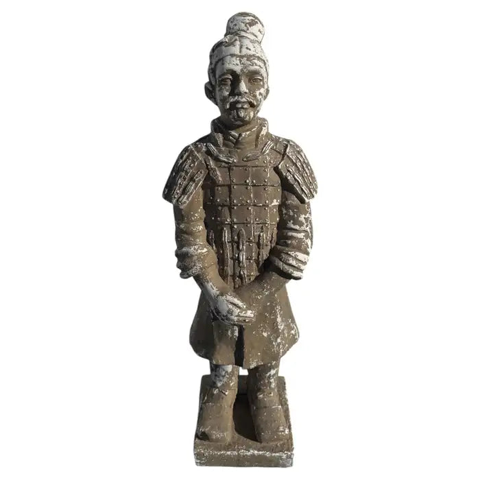 asian warrior garden statue cast sculpture outdoor decor