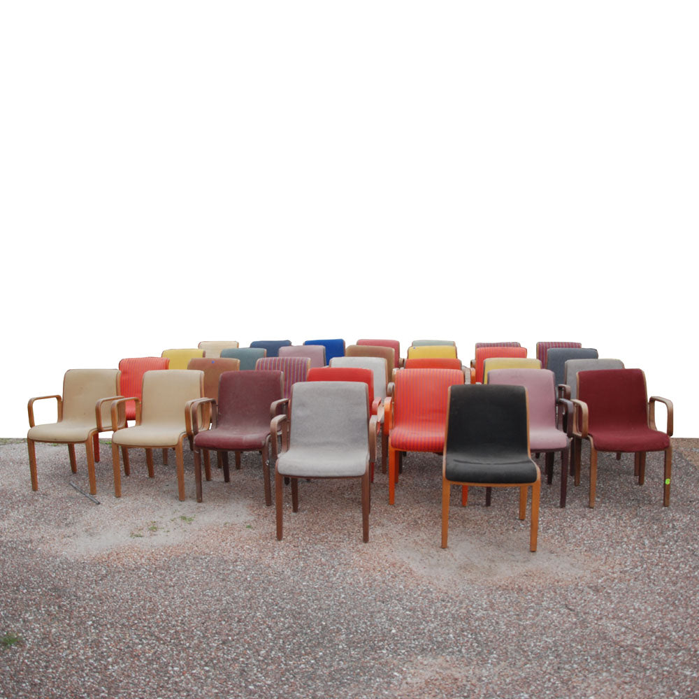 Bill Stephens Knoll office velvet chair