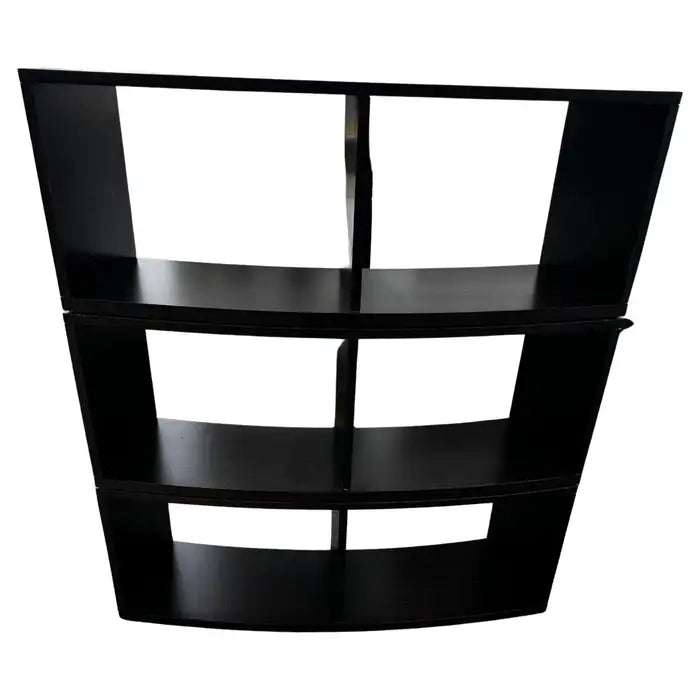 Black lacquer display cabinet contemporary design
