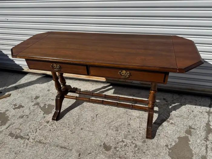 broyhill writing desk folding leaf office table