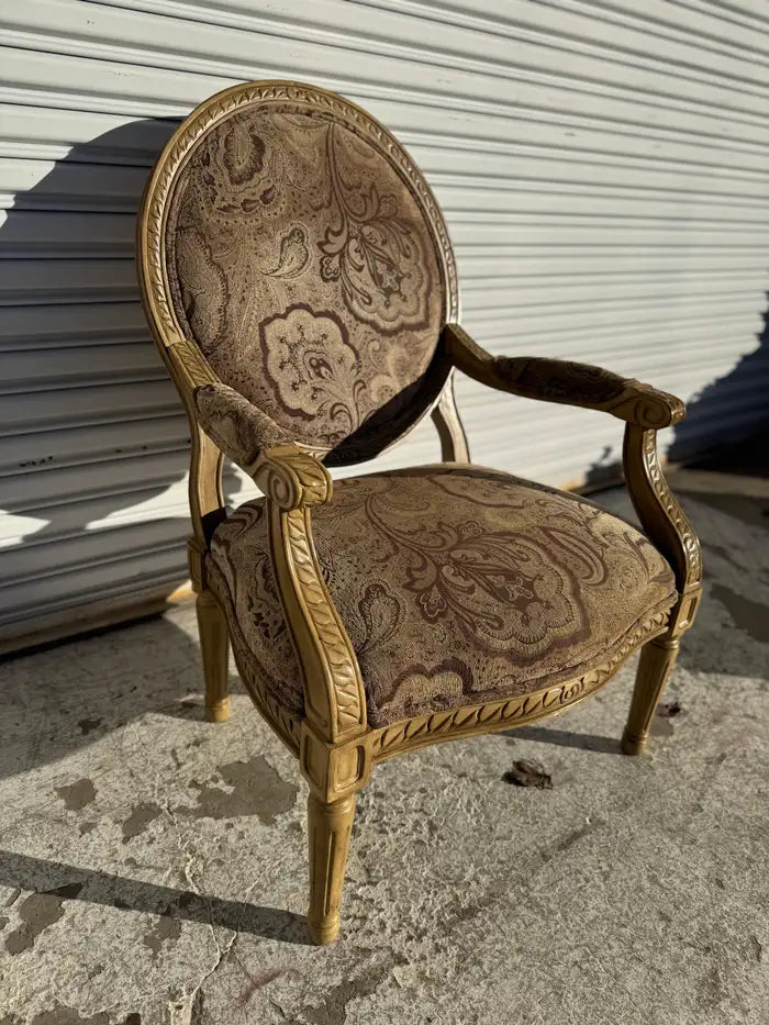 Classic French bergere chair designed for living room seating
