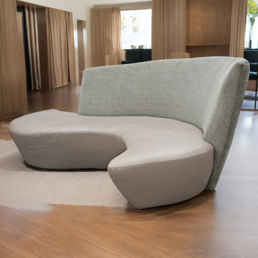 Classic vintage Kagan Bilbao sofa sculptural modernist shape