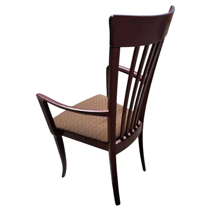 classic mahogany dining chair italian craftsmanship wood frame
