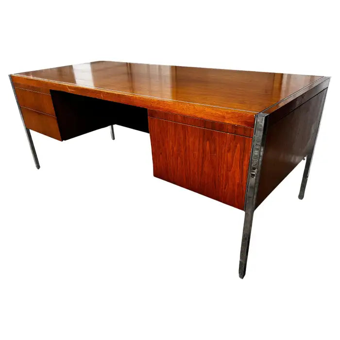 Vintage mid century writing desk by Knoll