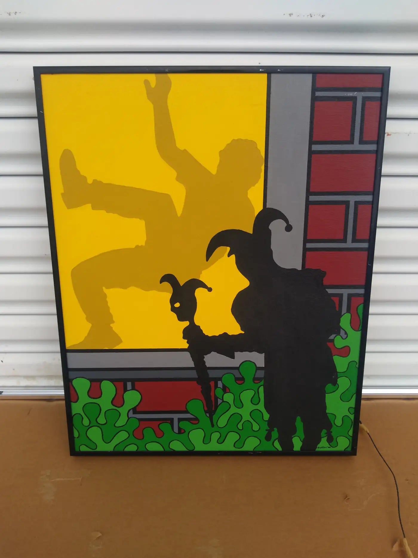 Retro MCM oak sideboard minimalist metal trim