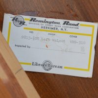 Vintage Gunlock Remington Rand bench black vinyl Metro Retro