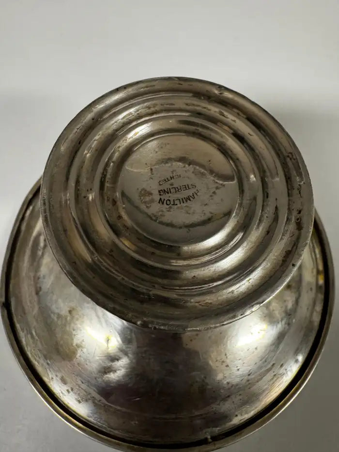 Classic silver compote with weighted base