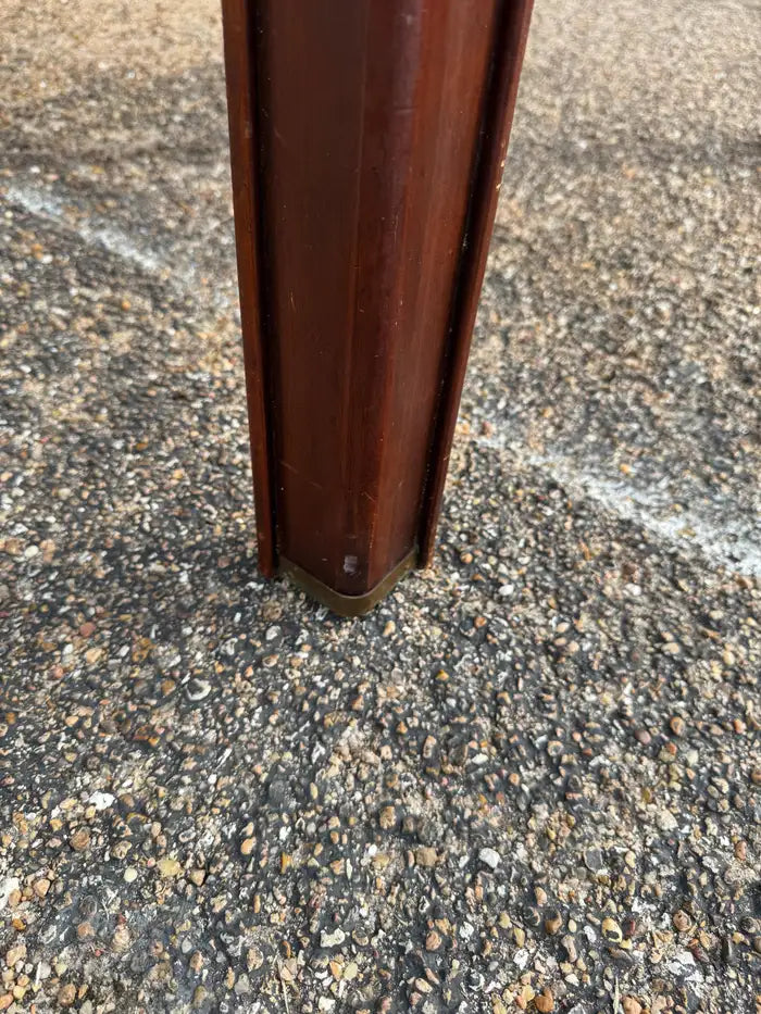 Vintage statement dining table walnut finish