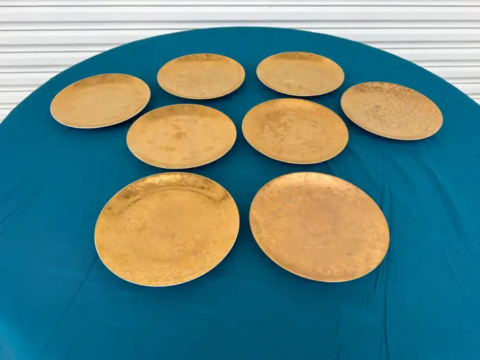 retro porcelain salad bowls gold trim decorative tableware