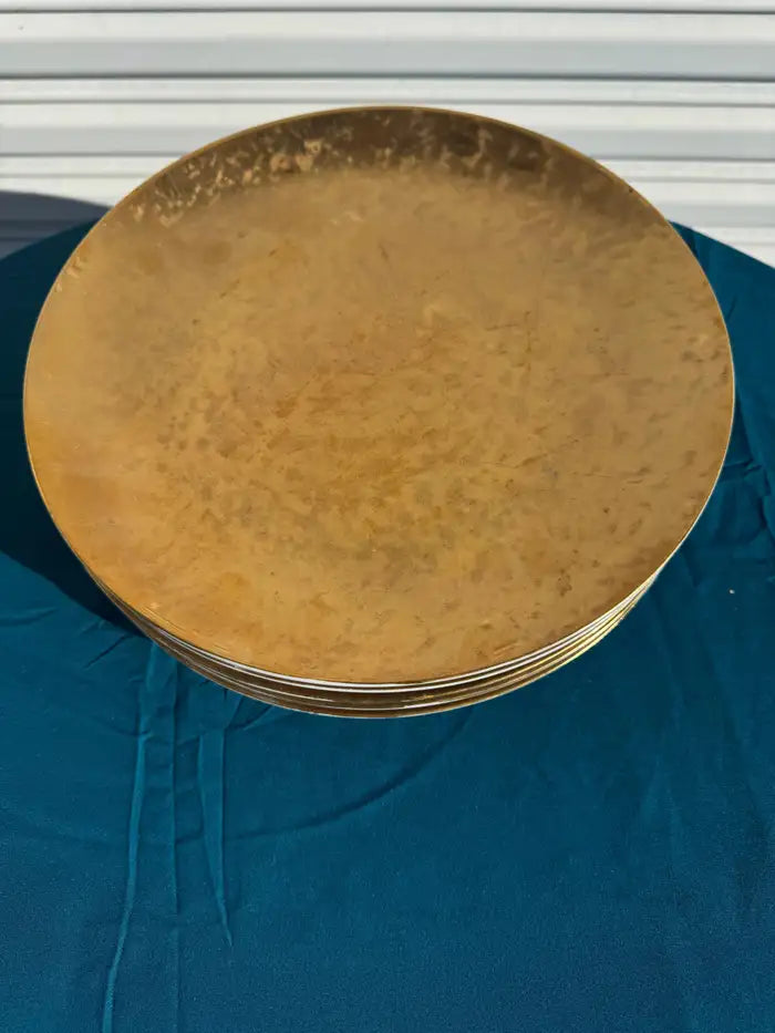 retro porcelain dinner plates gold trim decorative tableware